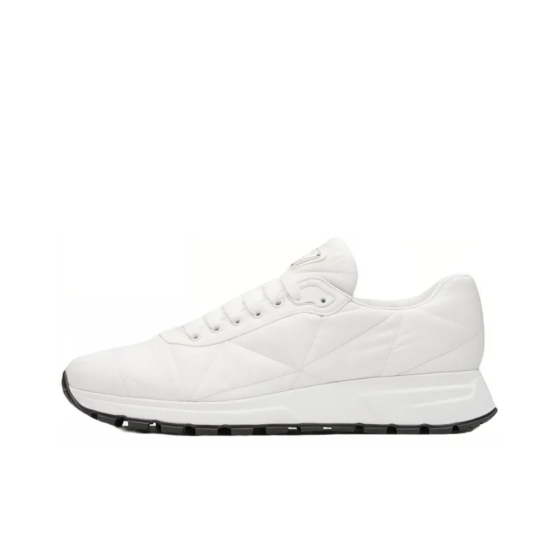 PRADA Quilted Nylon Sneakers White-0