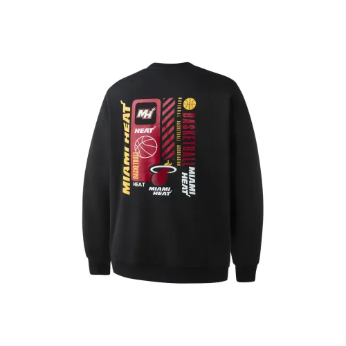 NBA Heat Team Sweatshirts Unisex Black