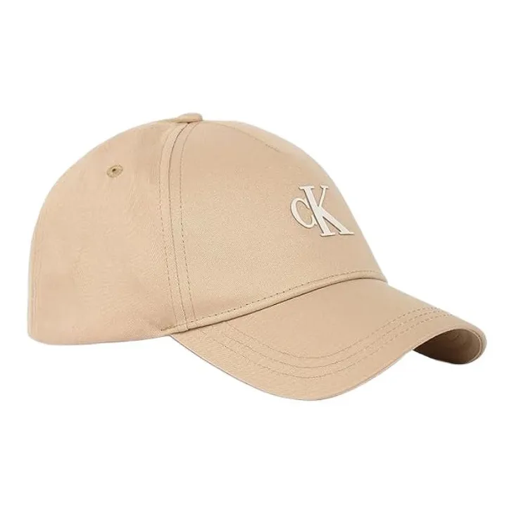 CALVIN KLEIN Organic Cotton Baseball Caps Men's Beige-2
