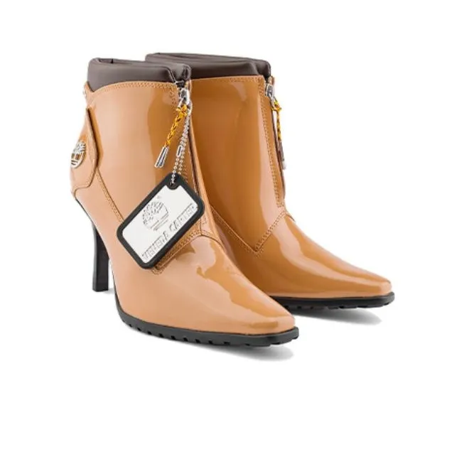 Timberland X Veneda Carter Zip Boots 'Wheat Patent Leather' Women's-1
