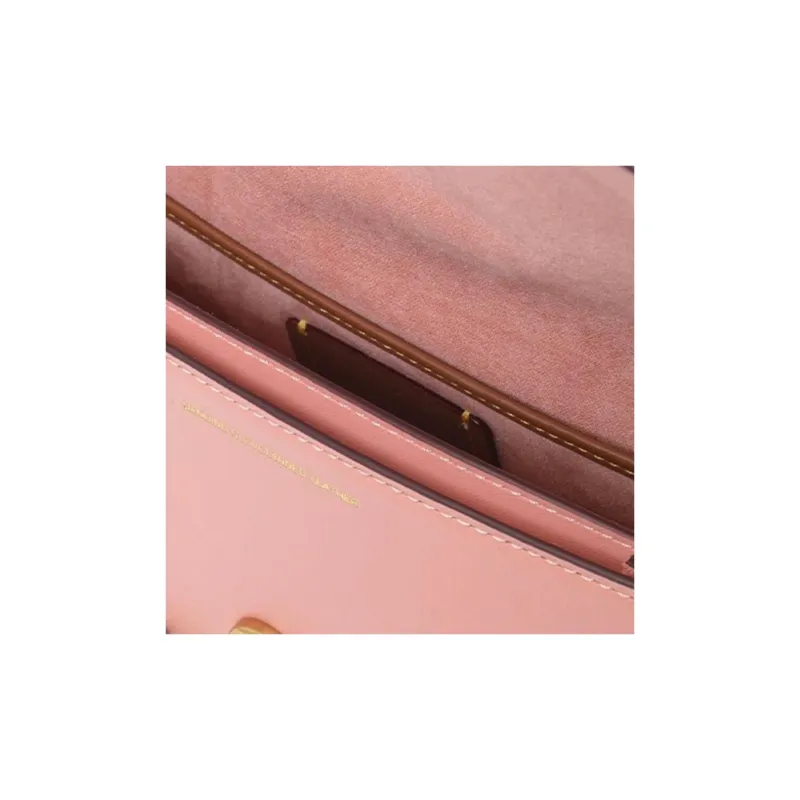 COACH Beat Cow Leather Mouth Cover Bag Crossbody Bag Shoulder Bag Women's Pink-3