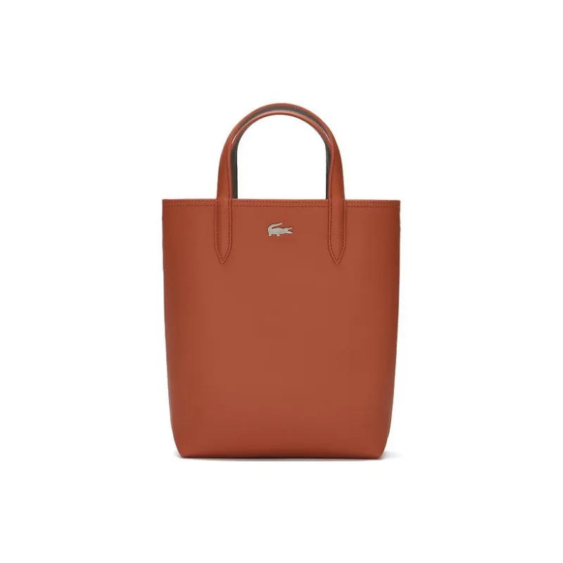 LACOSTE Handbags Red Tea Brown & Dark Cloud Black-0