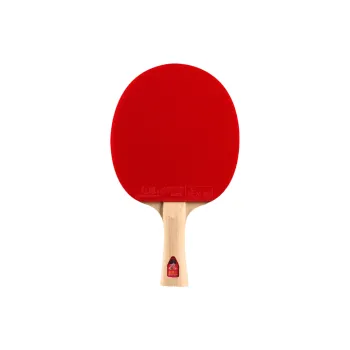 DHS Ping Pong Paddles Unisex All Wood With Carbon Fiber Red/Black