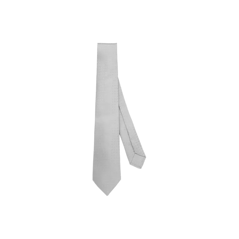 HERMES H Jacquard Ties Men Dark Gray-0