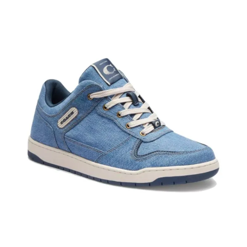 COACH C201 Low Top Skateboard Shoes Men's Blue-2