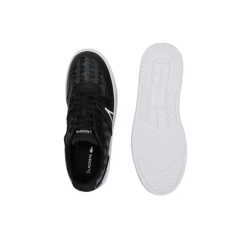 LACOSTE Low Top Skateboard Shoes Men's Black-3