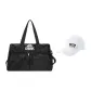 Black Handbag+White Hats & Caps