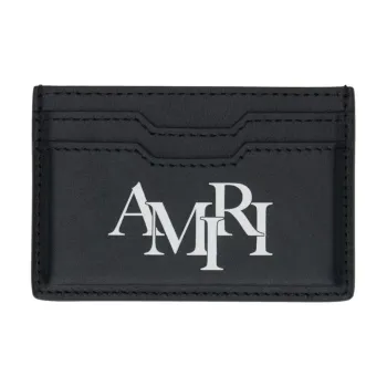AMIRI Leather Card Holder Men's Black