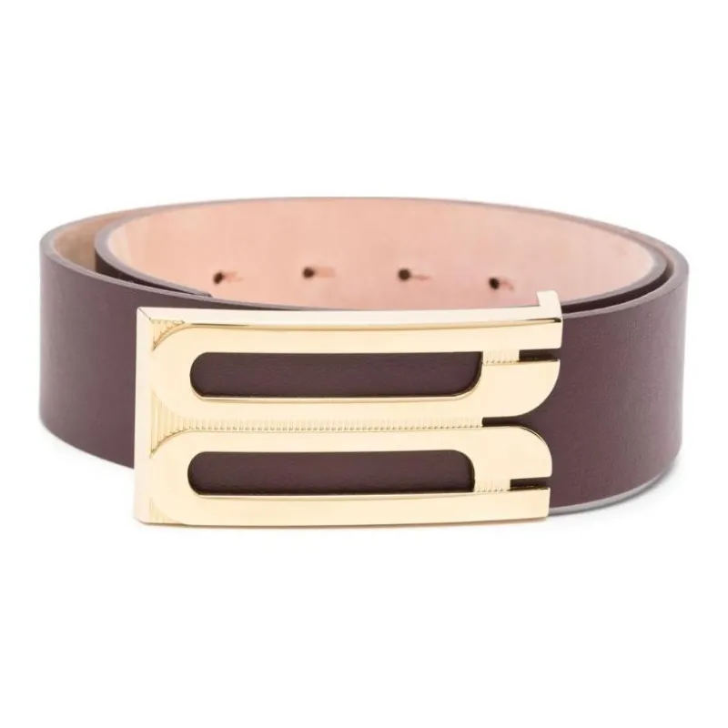 Victoria Beckham Jumbo Frame Leather Belt-0