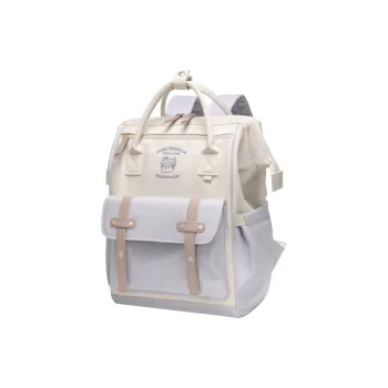 POLO Fabric Women's University Student Backpack Large Size Women's Multicolor