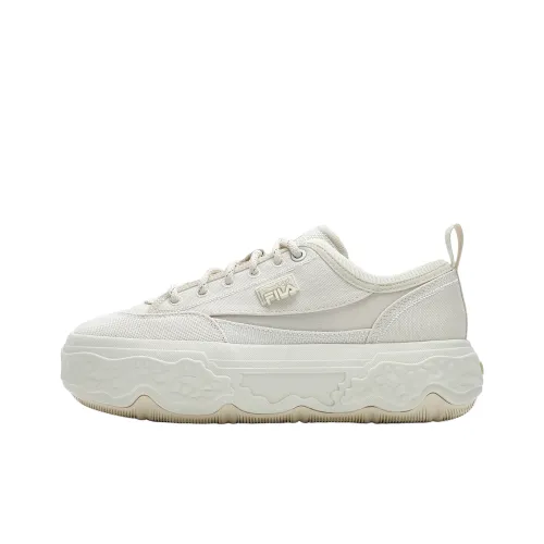 FILA ROCK Canvas Shoes Women's Low-Top Foam White