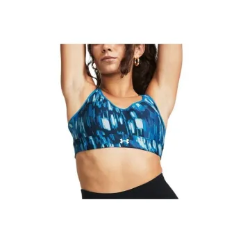 Under Armour Continuum Mid Printed Sports Bra Bra Women's Blue