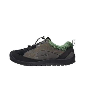 KEEN Cushioning, Wear Resistant Low Top Hiking Shoes Men's Gray Black