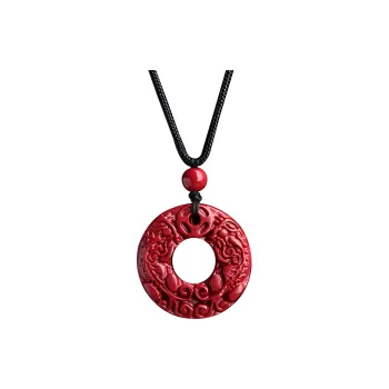 Reiki Reconstructed Cinnabar Zodiac Year Chinese Fashion Trend Vintage Unisex