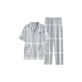 Follow The United States Pajama Set Men's Gray