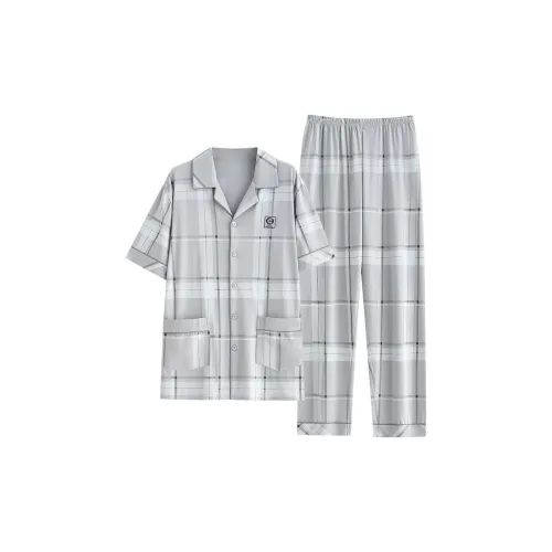 Follow The United States Pajama Set Men's Gray
