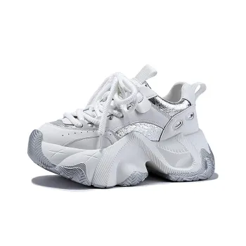SELAIYA Low Top Chunky Sneakers Women's White