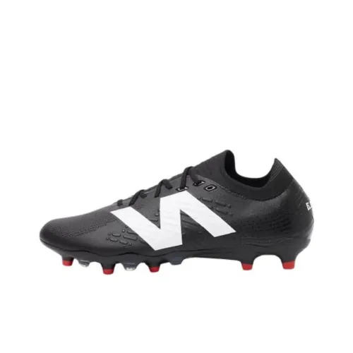New Balance Tekela V4 FG Rubber Long Studs Cushioning Wear-Resistant Soccer Shoes Men's Black