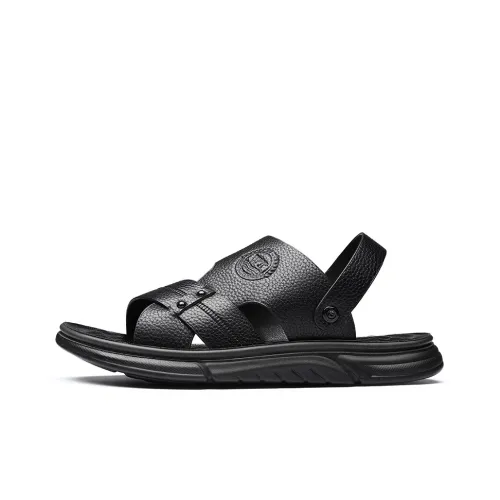 ZUWUDONG Beach Sandals Men Black, Umber