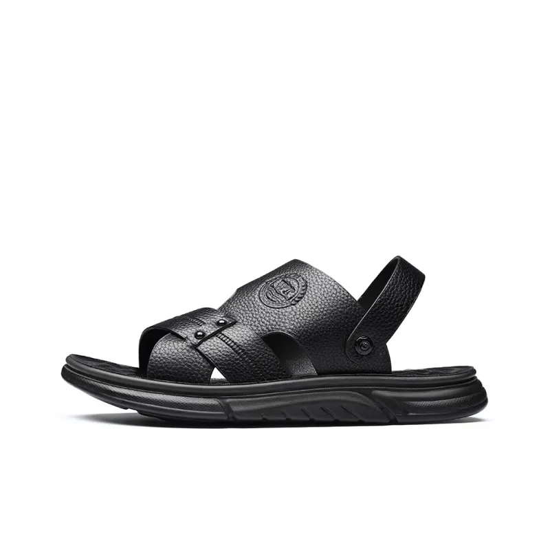 ZUWUDONG Beach Sandals Men Black, Umber-0