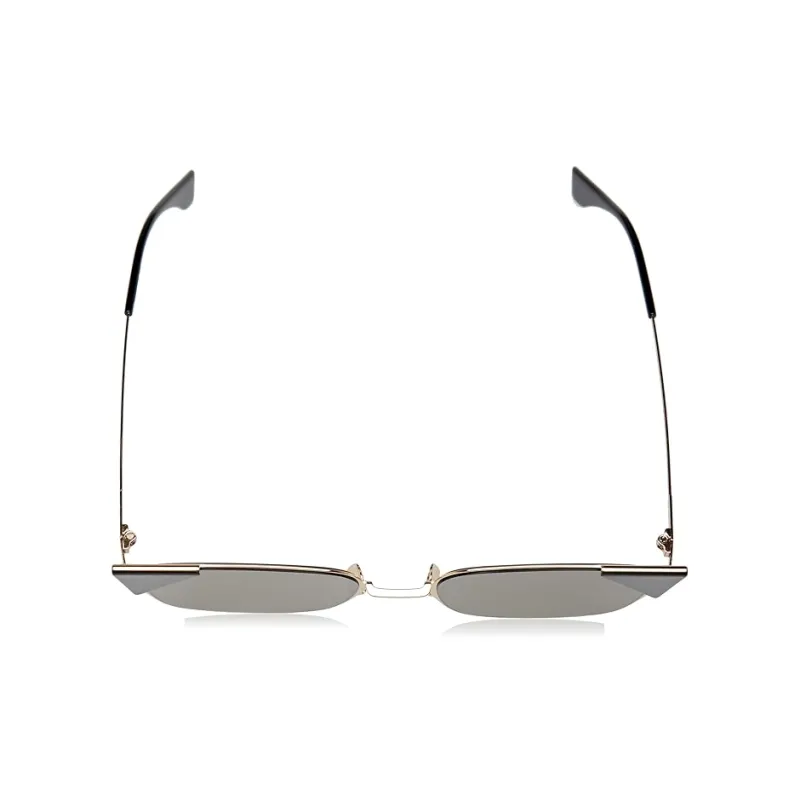 FENDI Metal Irregular Shape Sunglasses Women's Rose Gold-3