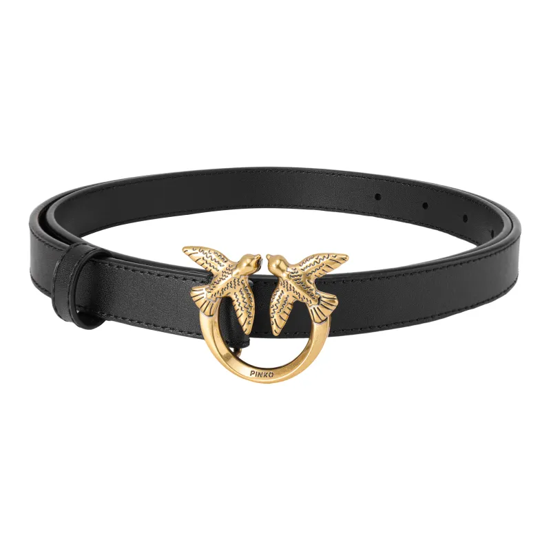 PINKO Love Bird Plaque Buckle Belt-1