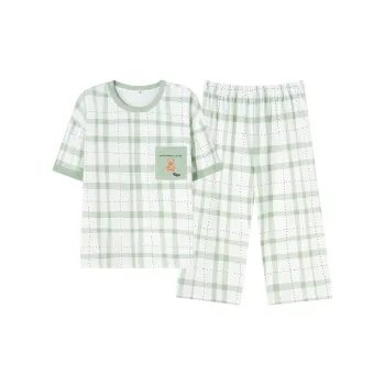 JinShaLa Pajama Set Women's Light Green