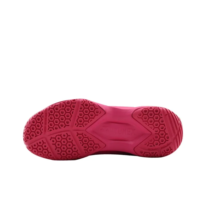 YONEX Cushioned Slip Resistant Breathable Moisture Wicking Coverage Low Top Badminton Shoes Unisex Peach Red-4
