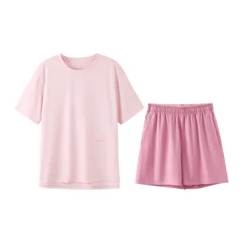 JINGYUN Deep Pajama 60 Pajama Set Women's Translucent Candy Pink