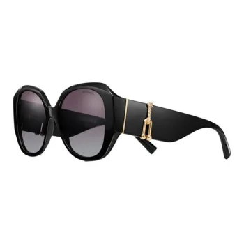 TIFFANY & CO. Acetate Square Sunglasses Women's Black