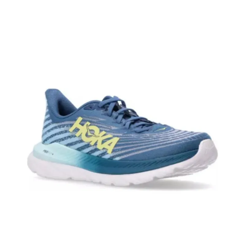 HOKA ONE ONE Mach 5 Cushioned Slip-Resistant Low-Top Running Shoes Men's Blue-2