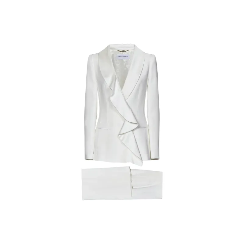 ALBERTA FERRETTI Business Suits Women's White-2