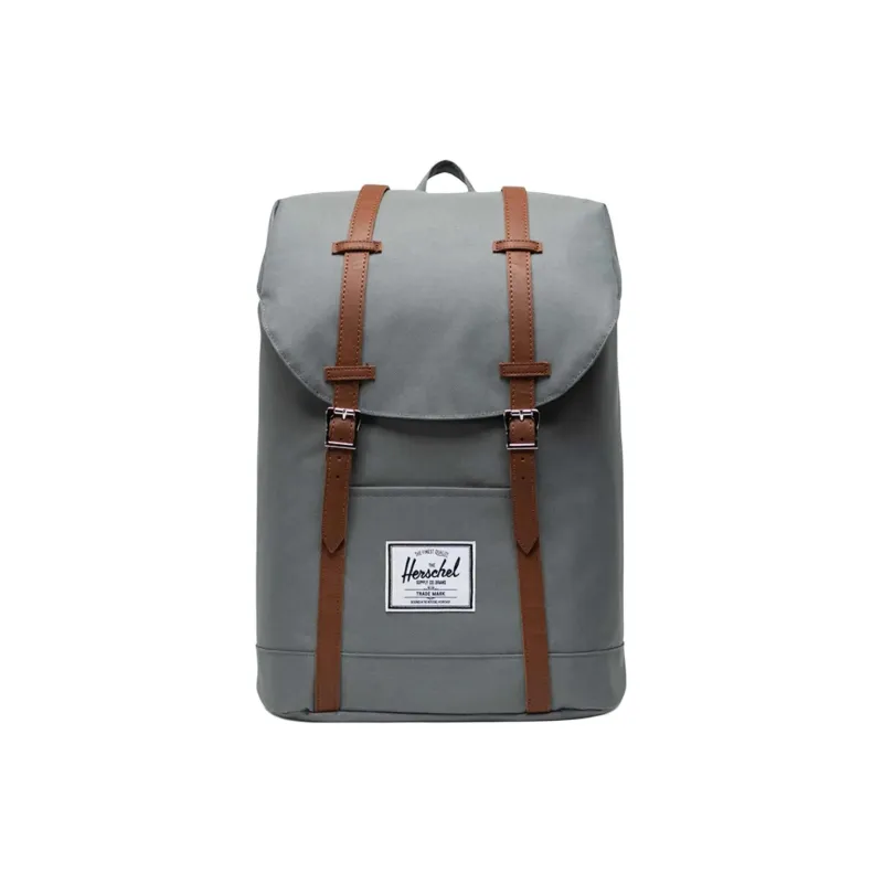 Herschel Polyester Backpack Large Size Unisex Sage Gray-0