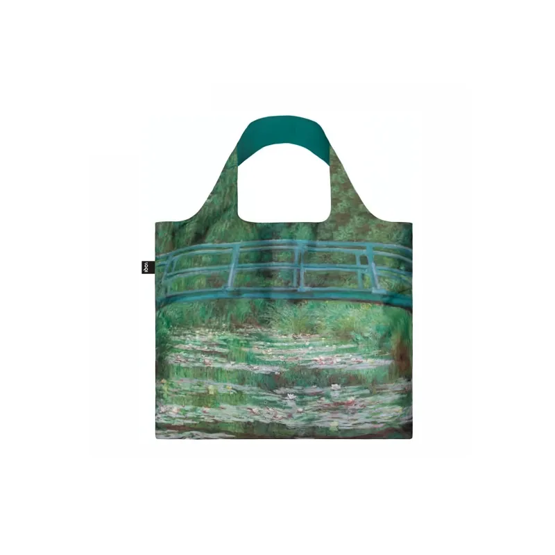 Loqi Polyester Reusable Bag Spring Roll Shopping Bag Shoulder Bag Regular Women's Japanese Bridge-1
