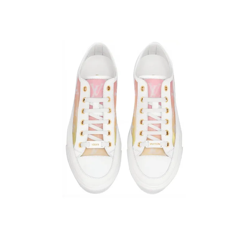 LOUIS VUITTON Stellar Low-Top Stylish Skateboarding Shoes Women's Light Pink-4
