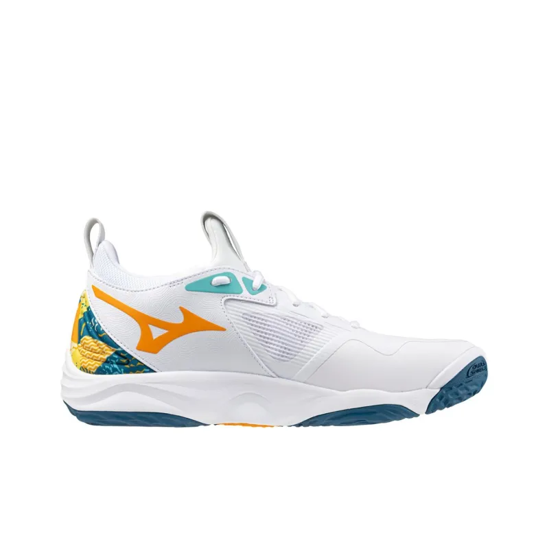 Mizuno Wave Momentum 3 'White Moroccan Blue'-1