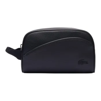 LACOSTE Polyurethane Makeup Bag Men's Black