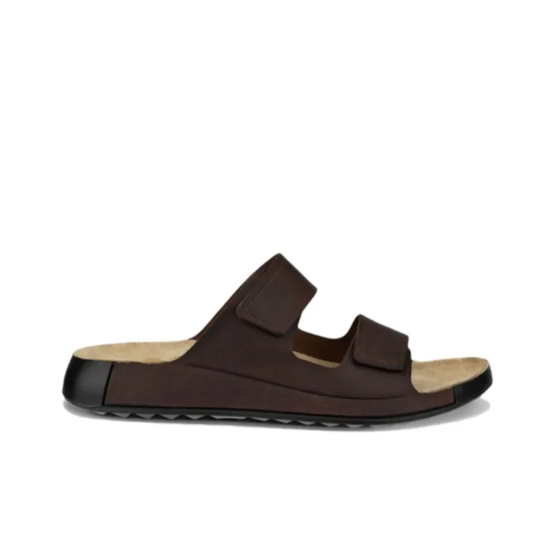 Ecco Massage Antibacterial Quick Dry Slide Slippers Men's Brown-1
