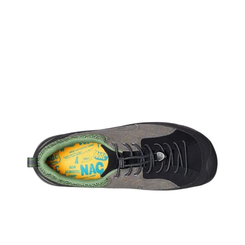 KEEN Cushioning, Wear Resistant Low Top Hiking Shoes Men's Gray Black-4