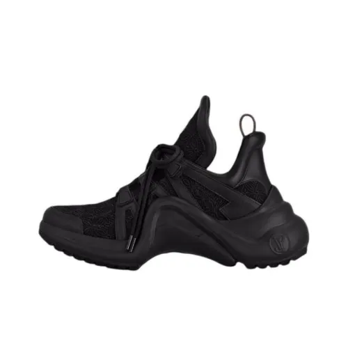 LOUIS VUITTON Low Top Casual Shoes Women's Black