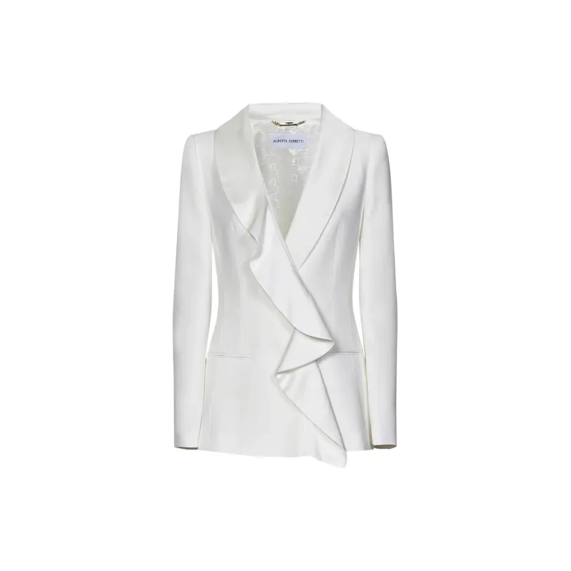 ALBERTA FERRETTI Business Suits Women's White-3
