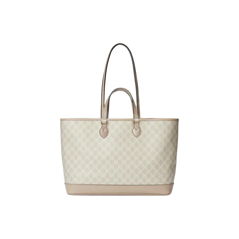 GUCCI Ophidia Canvas Tote Bag Shopping Bag Handbag Medium Size Women's Beige & White-3