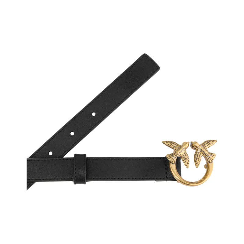 PINKO Love Bird Plaque Buckle Belt-3