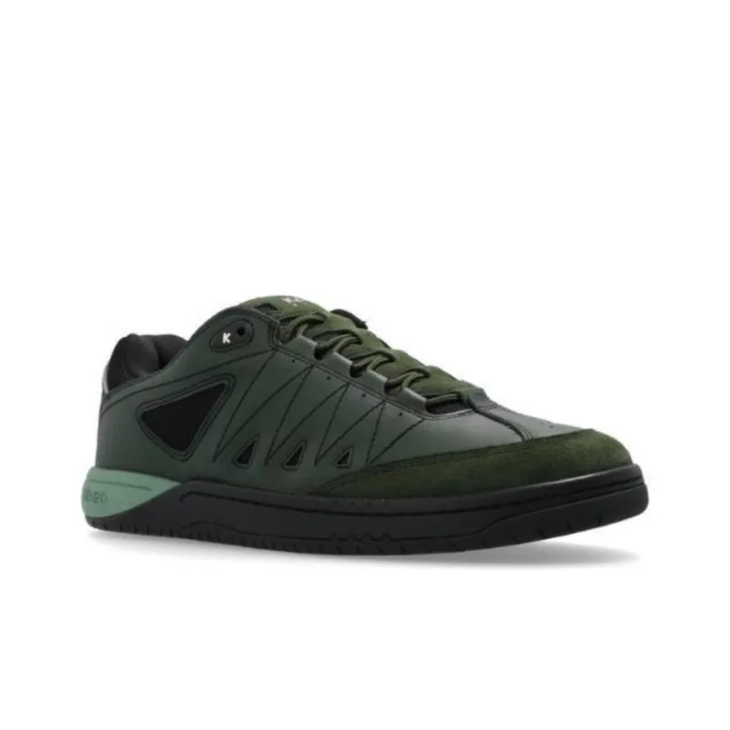 KENZO Mesh-panelled Leather Sneakers-3