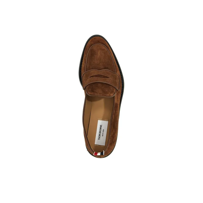 THOM BROWNE Rwb Striped Varsity Penny Loafers-4