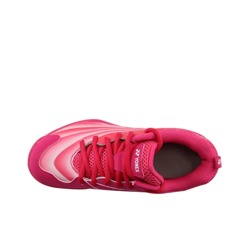 YONEX Cushioned Slip Resistant Breathable Moisture Wicking Coverage Low Top Badminton Shoes Unisex Peach Red-2