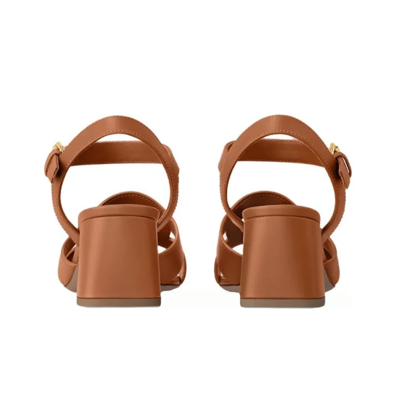 LOUIS VUITTON Isola Strap Sandals 5.5cm Women's Light Brown-3