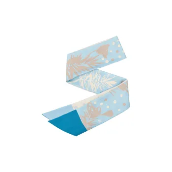 Eucalyptus Ornamentation Silk Scarves Women's