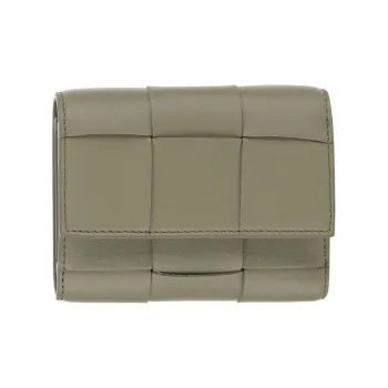 Bottega Veneta Cow Leather Wallet Women's Taupe