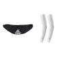 Black Trendy Crossbody Bag+White Cooling Arm Sleeves